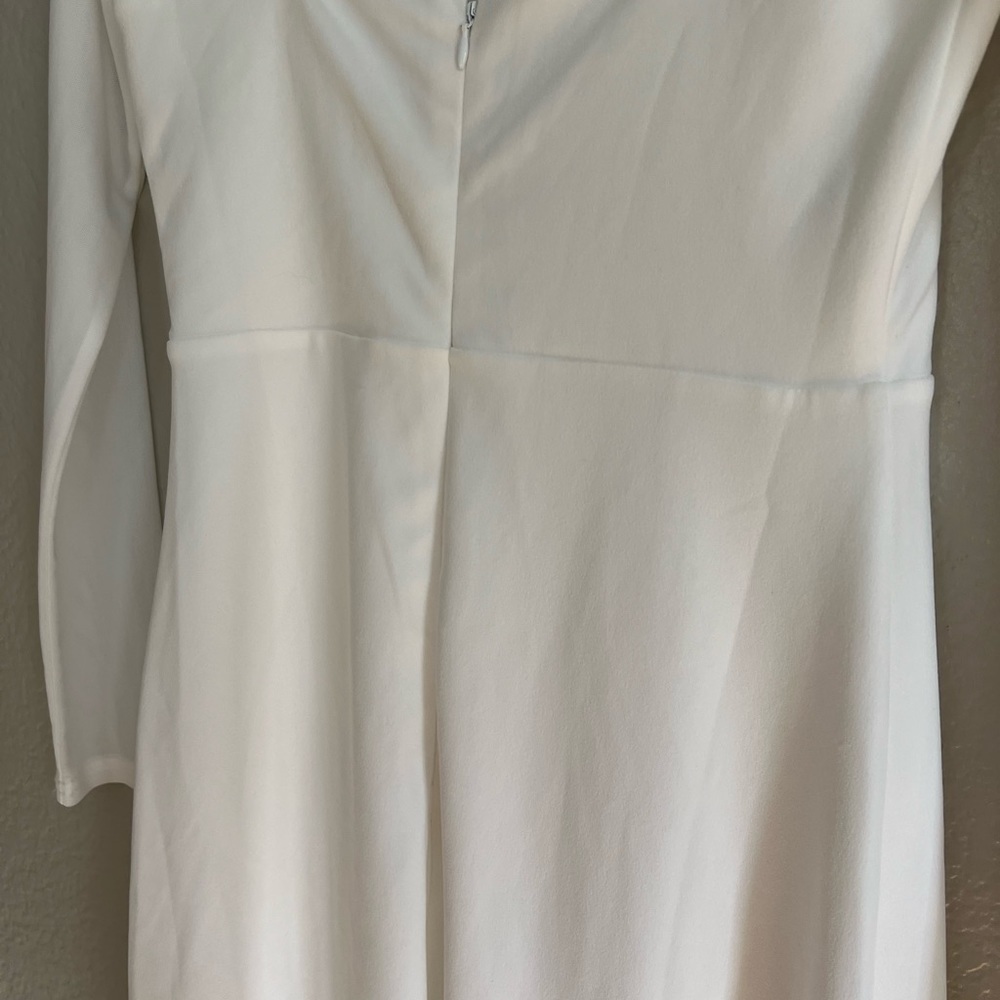 Lovingly Yours White Mesh Long Sleeve Maxi Dress - Picture 8 of 9